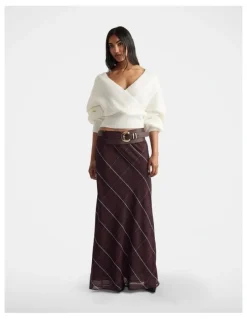 DECJUBA Harper Crossover Jumper in White