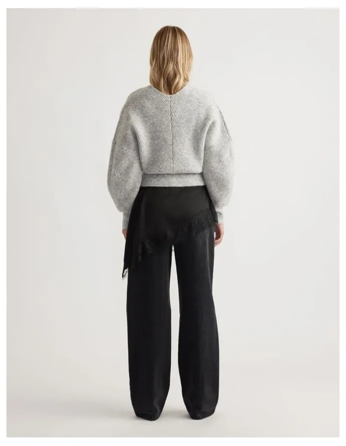DECJUBA Harper Crossover Jumper in Grey
