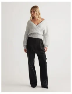 DECJUBA Harper Crossover Jumper in Grey