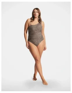 DECJUBA Matte One Shoulder One Piece in Multi