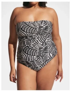 DECJUBA Matte Ruched One Piece in Multi
