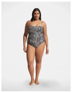 DECJUBA Matte Ruched One Piece in Multi