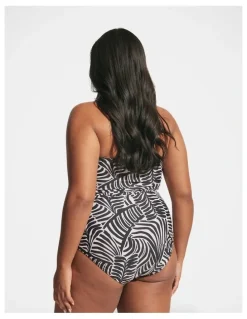 DECJUBA Matte Ruched One Piece in Multi
