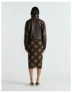 Decjuba Melissa Knee Length Mesh Skirt
