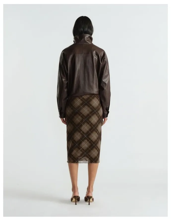 Decjuba Melissa Knee Length Mesh Skirt