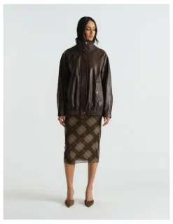 Decjuba Melissa Knee Length Mesh Skirt