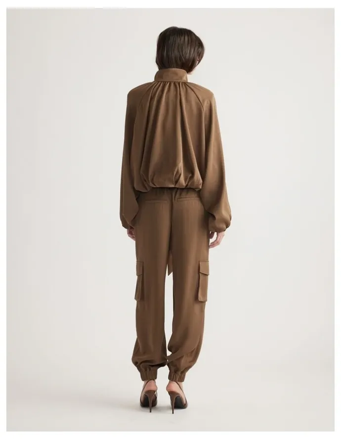 Decjuba Stella Satin Bubble Jacket