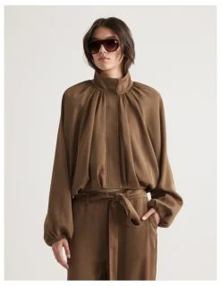 Decjuba Stella Satin Bubble Jacket