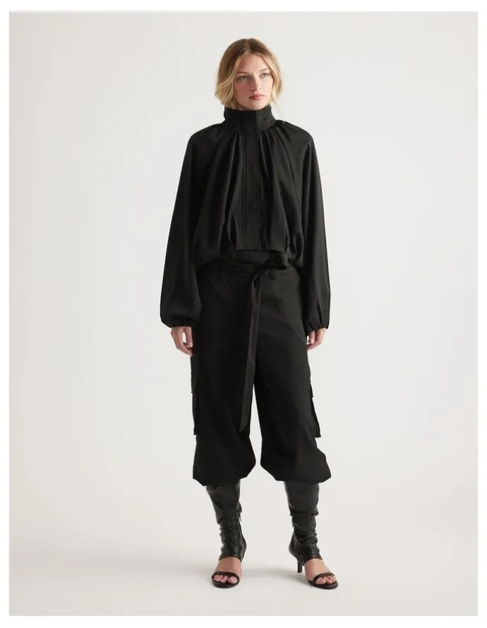 Decjuba Stella Satin Bubble Jacket