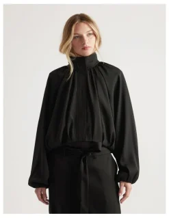 Decjuba Stella Satin Bubble Jacket
