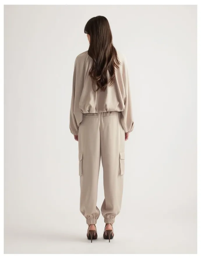 Decjuba Stella Satin Bubble Jacket