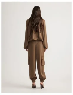 Decjuba Stella Satin Cargo Pant