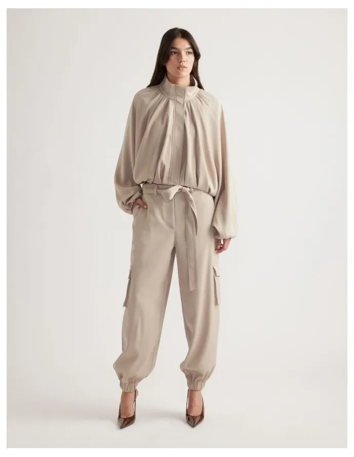 Decjuba Stella Satin Cargo Pant