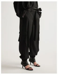 Decjuba Stella Satin Cargo Pant
