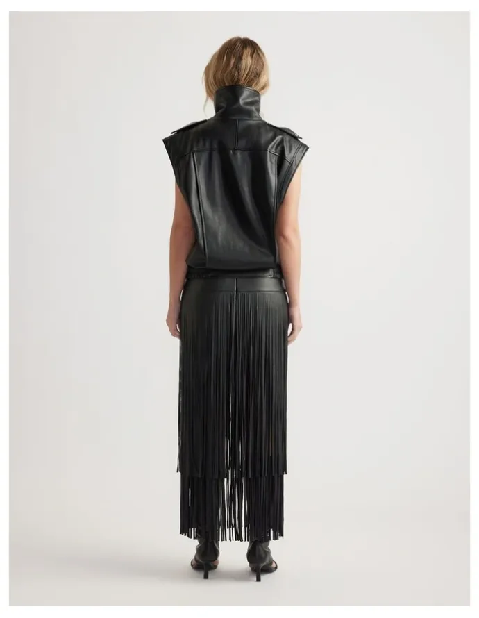 Decjuba Whitney Faux Leather Vest