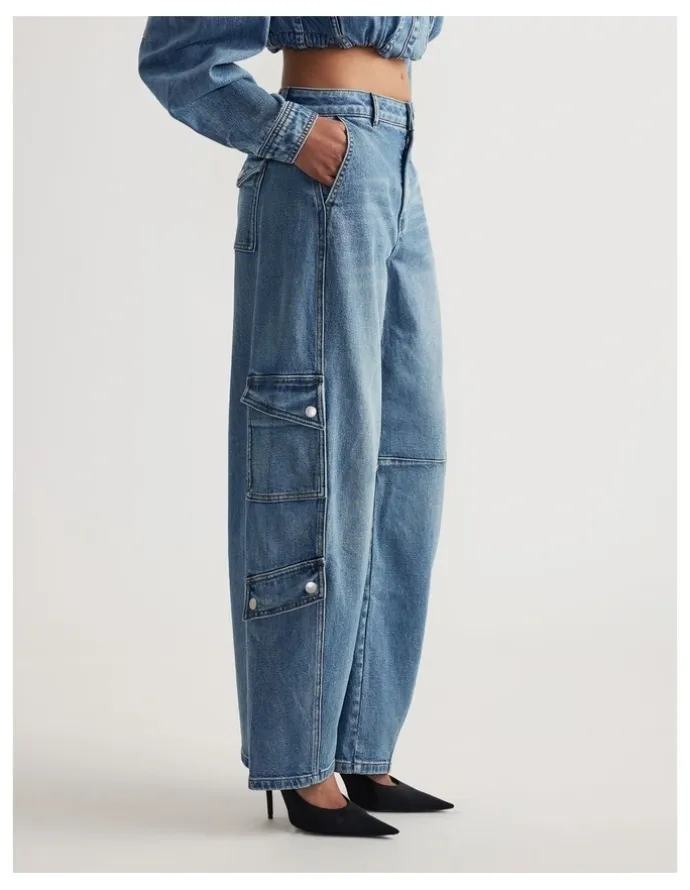 Decjuba Alexa Cargo Barrel Jean