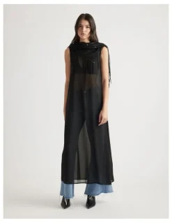 Decjuba Eliza Sheer Maxi Dress