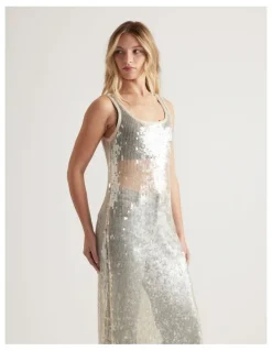 Decjuba Frankie Sequin Maxi Dress