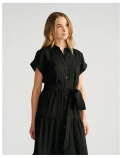 Decjuba Phoebe Midi Shirt Dress