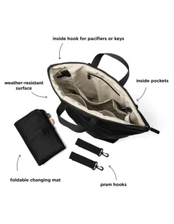 Done By Deer Nappy Bag Backpack in Black