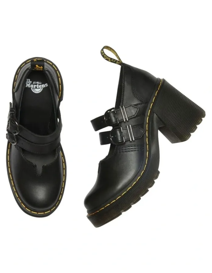 Dr Martens Eviee Heeled Shoes in Black