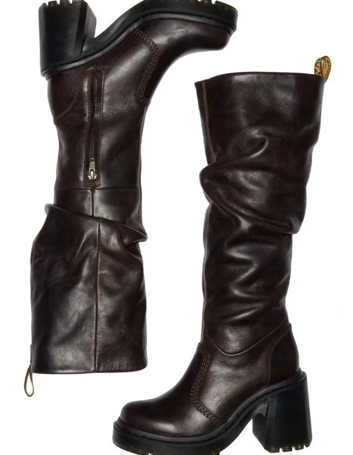Dr Martens Kasey Kinsley Boot in Dark Brown
