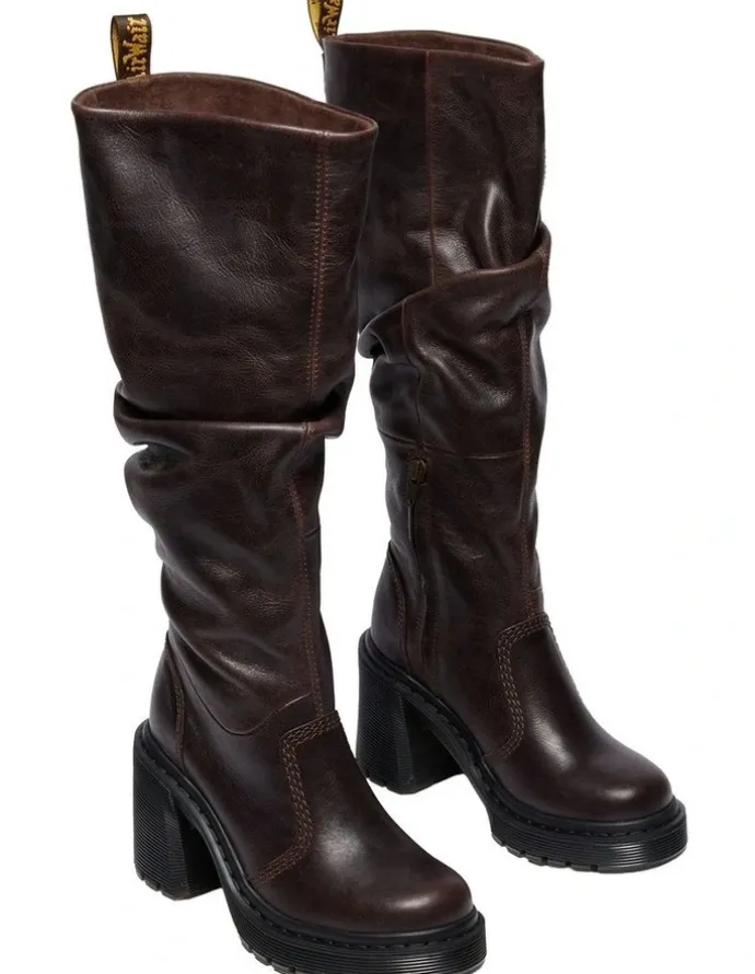 Dr Martens Kasey Kinsley Boot in Dark Brown