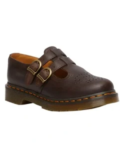 Dr Martens Mary-Jane Crazy Horse (8065) Shoes in Brown