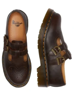 Dr Martens Mary-Jane Crazy Horse (8065) Shoes in Brown