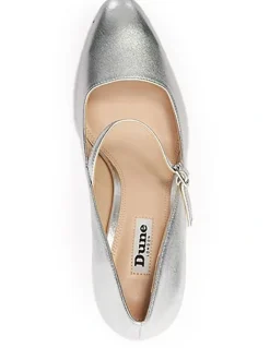 Dune London Alania Mary-Jane Pump in Silver