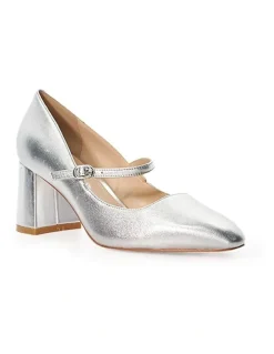 Dune London Alania Mary-Jane Pump in Silver