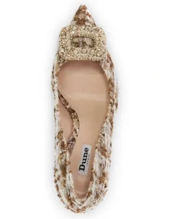 Dune London Aquamarine Pump in Beige