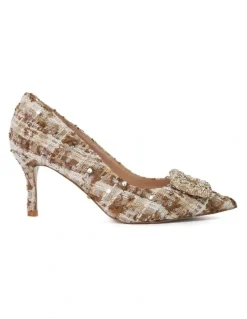Dune London Aquamarine Pump in Beige