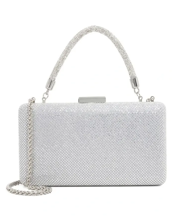 Dune London Beaut Clutch in Silver