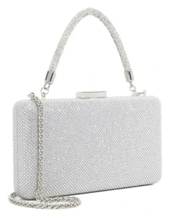 Dune London Beaut Clutch in Silver
