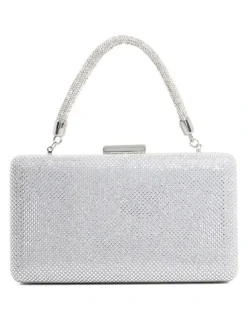 Dune London Beaut Clutch in Silver