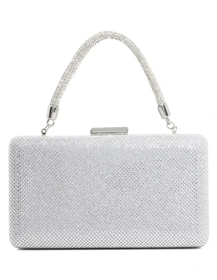 Dune London Beaut Clutch in Silver