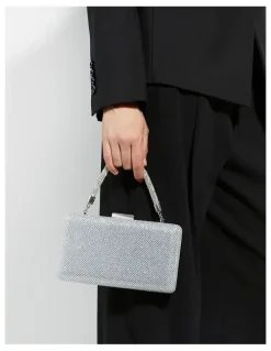 Dune London Beaut Clutch in Silver