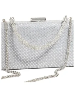 Dune London Beaut Clutch in Silver
