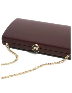 Dune London Belinda Clutch in Burgndy