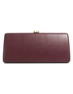 Dune London Belinda Clutch in Burgndy