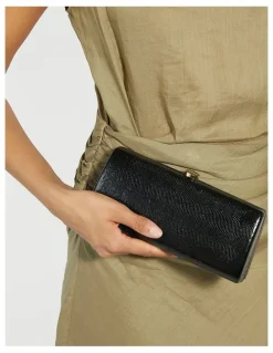 Dune London Belinda Tear Drop Clutch in Black