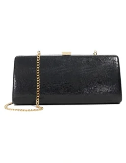 Dune London Belinda Tear Drop Clutch in Black