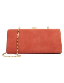 Dune London Belinda Tear Drop Clutch in Red
