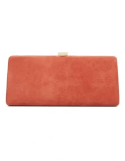 Dune London Belinda Tear Drop Clutch in Red