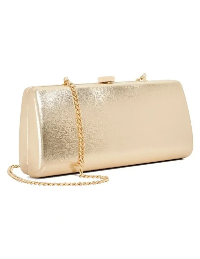Dune London Belinda Tear Drop Clutch in Gold