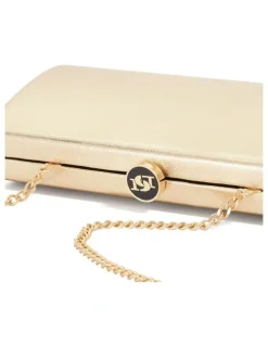 Dune London Belinda Tear Drop Clutch in Gold