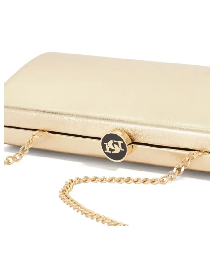 Dune London Belinda Tear Drop Clutch in Gold