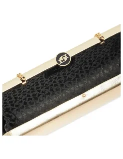 Dune London Belinda Tear Drop Clutch in Gold