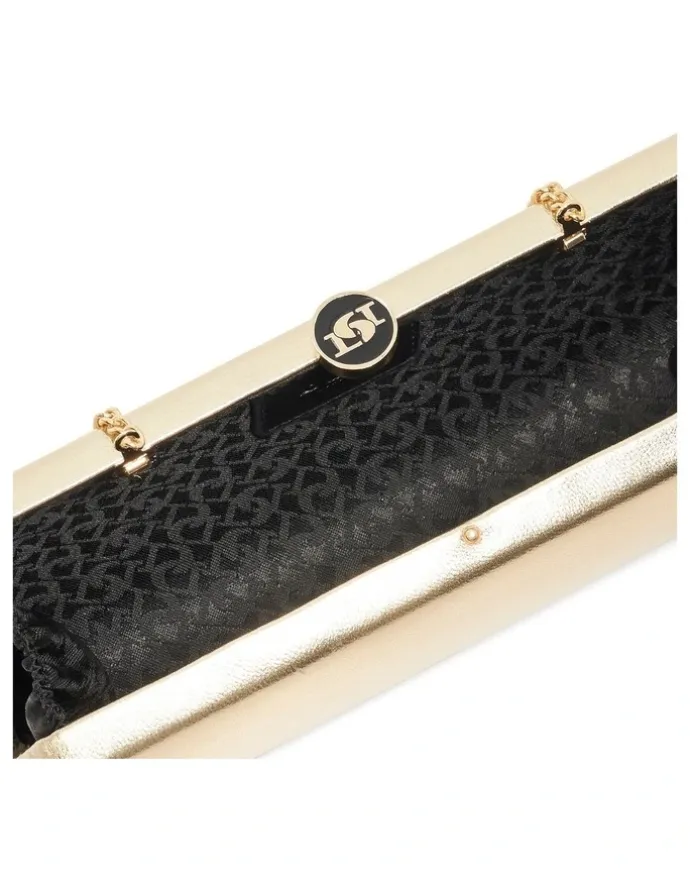 Dune London Belinda Tear Drop Clutch in Gold